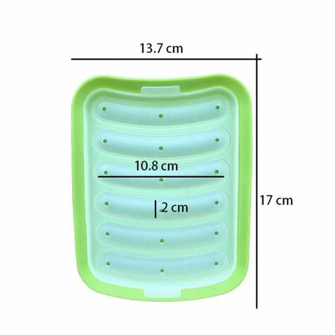 Silicone Sausage Mold With Lid