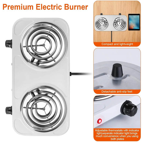 Double Burner Electric Stove Stainless Steel Induction Cooker