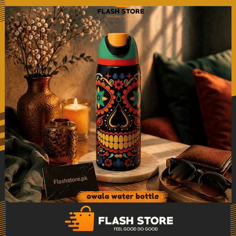 Original Owala FreeSip Sugar Skull Edition | Insulated Water Bottle