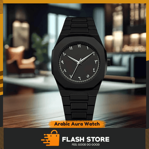 Arabic Aura Watch - Modern Creative Design Waterproof