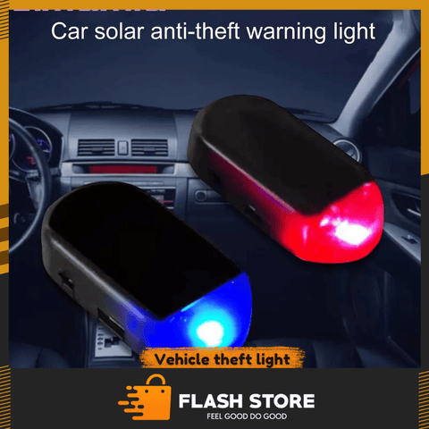 Vehicle mounted solar anti-theft light