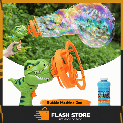 Electric Dinosaur Double Bubble Machine Gun