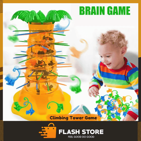 Mini Crazy Flipping Monkey Climbing Tower Game
