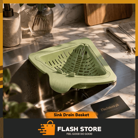 Premium Magnetic Corner Sink Drain Basket Kitchen Strainer