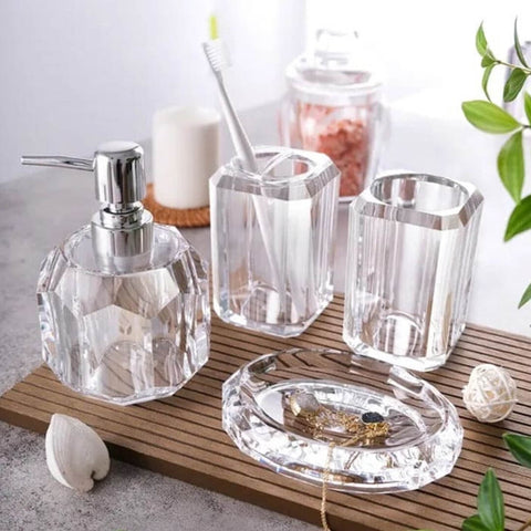 Diamond Acrylic Soap Dispenser Bottle