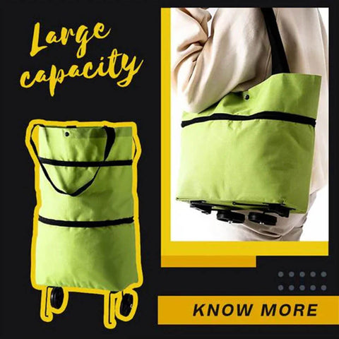 Folding Shopping Pull Cart Trolley Bag
