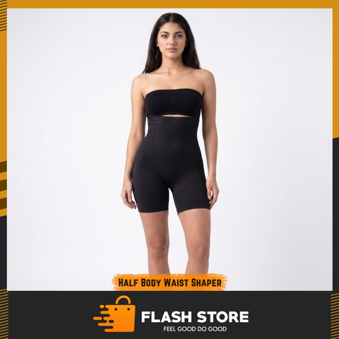 Half Body High Waist Shaper Black
