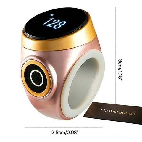 HD LED Zikr Ring Illuminated Digital Prayer Counter Ring