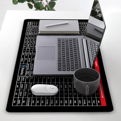 Non Slip Keyboard Pad With Office Software Shortcuts Pattern