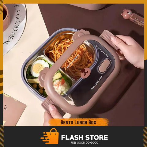 2 Compartment Stainless Steel Leakproof Bento Box