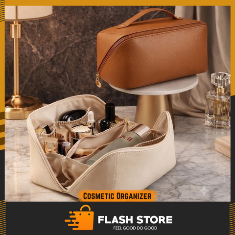 Leather Travel Cosmetic Storage Bag
