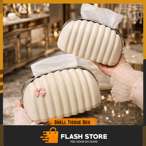 Shell Tissue Box Beautiful Decorative Tissue Holder