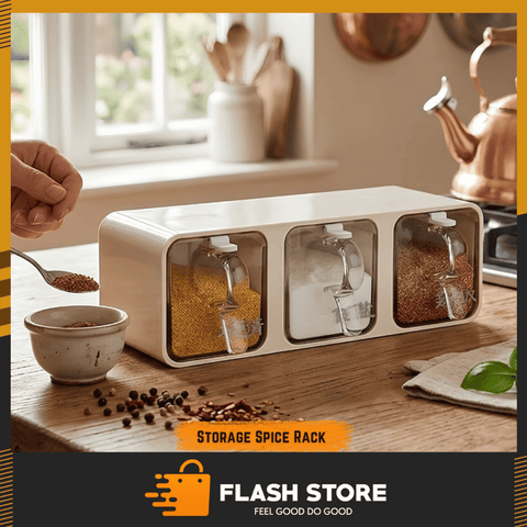 Wall Mounted Spice Rack Kitchen Storage Organizer