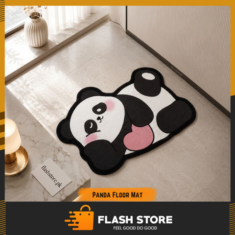 Cute Panda Shape Soft Floor Mat | Non-Slip Cartoon