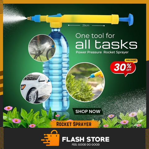 Garden Pressure Sprayer Pump  Adjustable Bottle Spray Nozzle