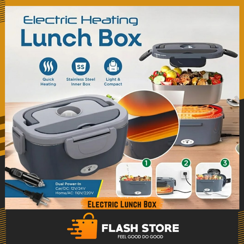 Electric Lunch Box with Plastic Container