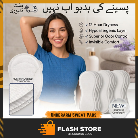 Disposable Underarm Sweat Pads ( Pack Of 5 Pairs / 10 Pcs)