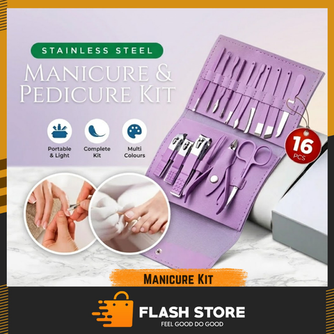 Portable 16 pcs Manicure Kit