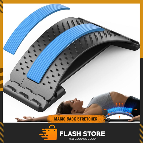 Magic Back Stretcher Multi-Level Lumbar Support with Foam Pad