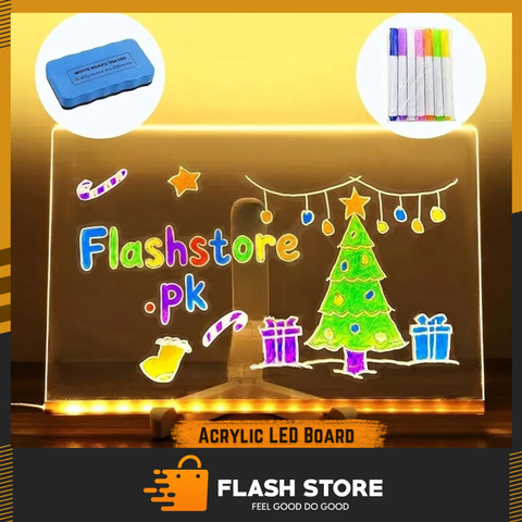 Acrylic LED Board With Stand & Colors