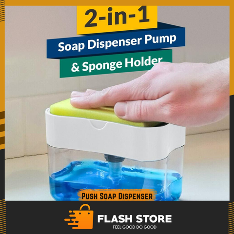 Push Sponge Soap Dispenser