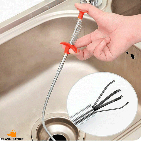 Sink Cleaning Tool Hair Blockage Remover (Pack of 02)