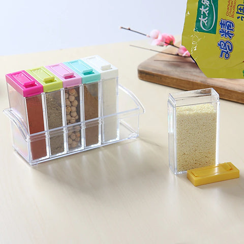 Colorful Spice Containers (6-Pack)