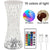 Luxury Table Lamp, USB Rechargeable Crystal Projector Desk Lamp, Acrylic Decor