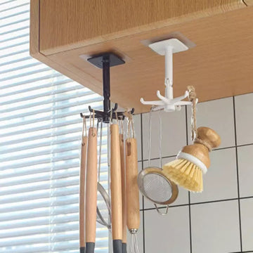 FlexHooks 6-Claw Rotating Storage Hooks
