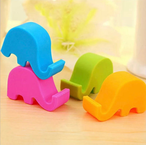 4-Pack Mini Elephant Phone Holder