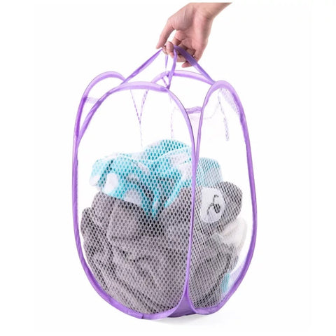 Foldable Mesh Laundry Basket