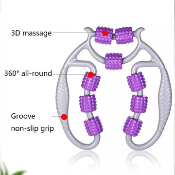 U Shaped Massager Roller, Handheld Trigger Point Leg Massager