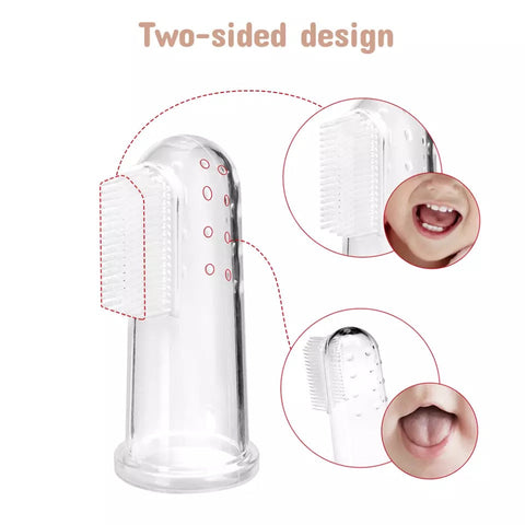 Silicone Baby Finger Toothbrush (Pack of 02)