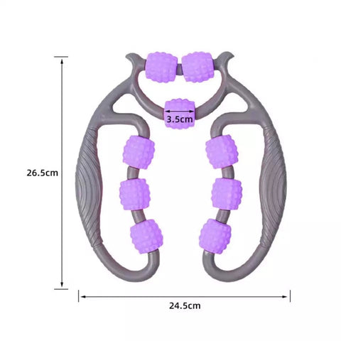 U Shaped Massager Roller, Handheld Trigger Point Leg Massager